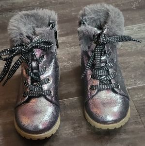 Gap Kids Glitter/ Faux Fur Boots